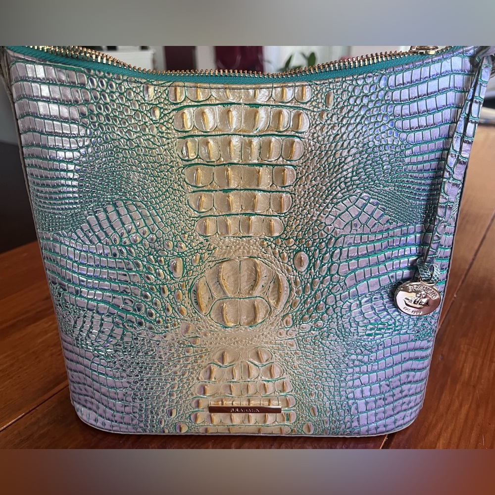 NWT Brahmin Katie VIOLA OMBRE Crossbody Bag